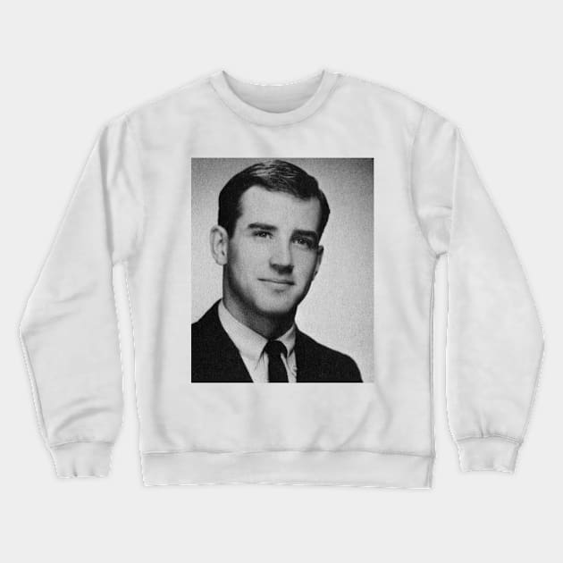 Joe Biden Young Crewneck Sweatshirt by SybaDesign